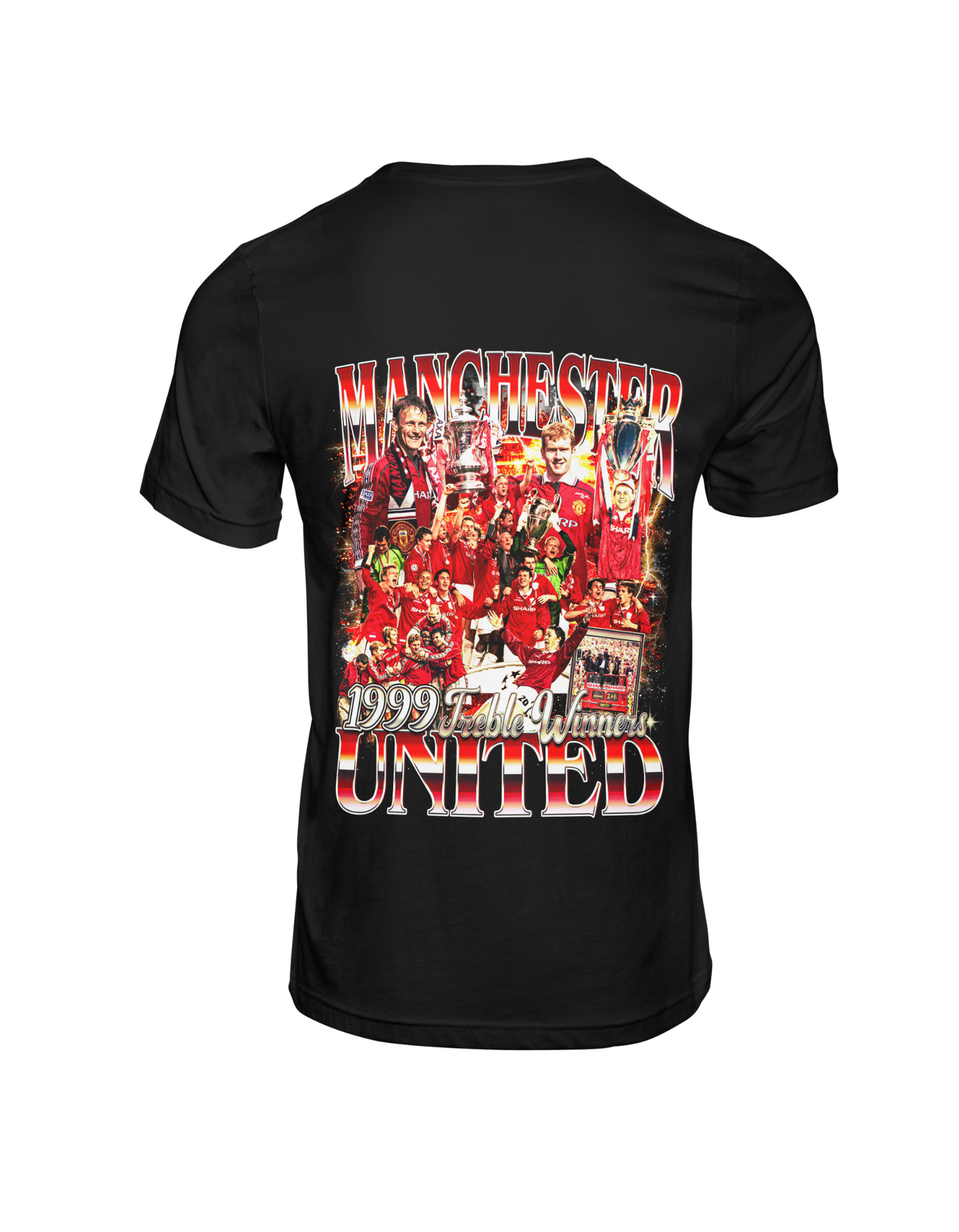 Manchester United T-Shirt | Red Devils T-Shirt | Manchester United Treble Winners T-Shirt | Premium Quality Fan Apparel | GOAT Football Fan Apparel | Made from 100% Cotton