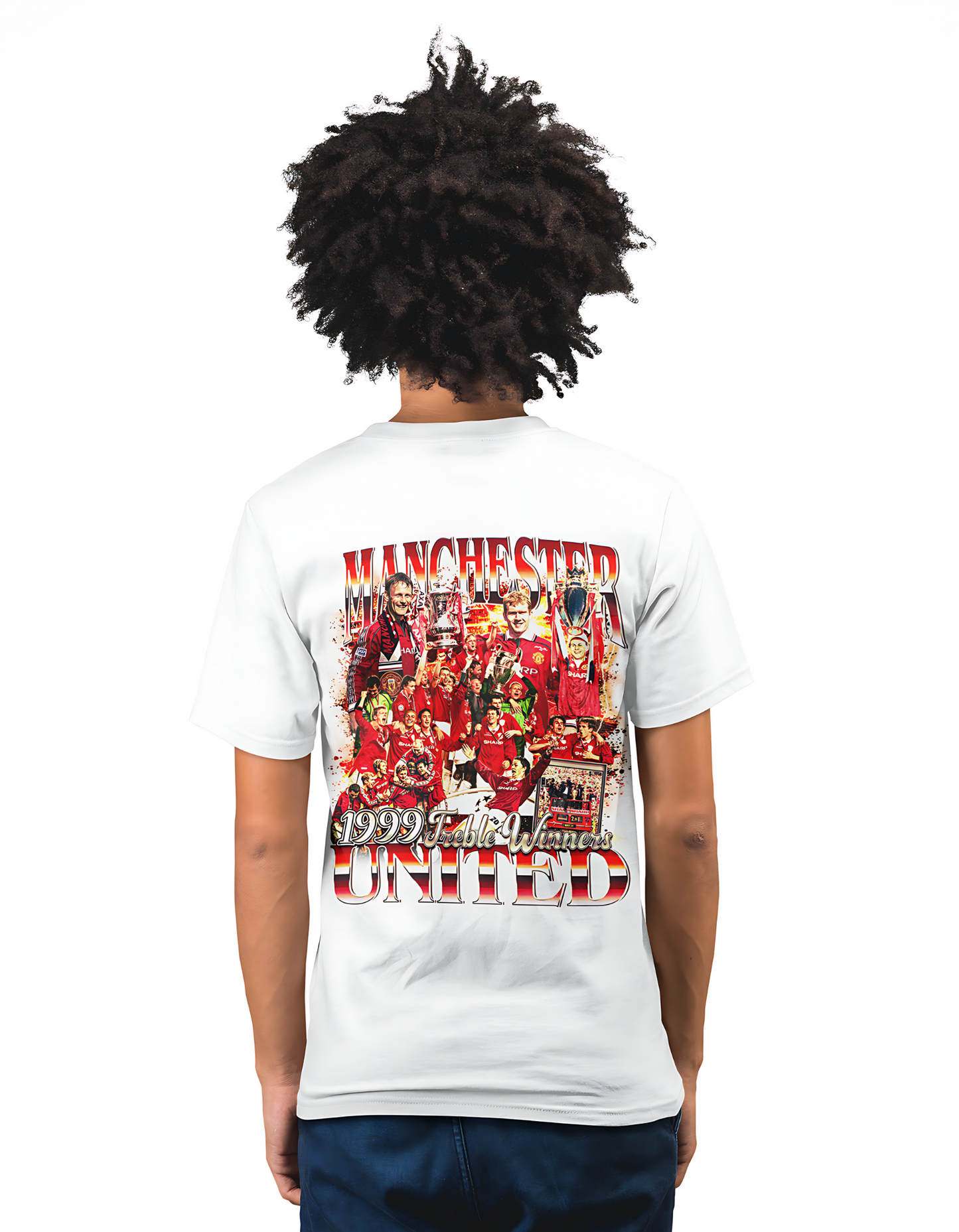 Manchester United T-Shirt | Red Devils T-Shirt | Manchester United Treble Winners T-Shirt | Premium Quality Fan Apparel | GOAT Football Fan Apparel | Made from 100% Cotton