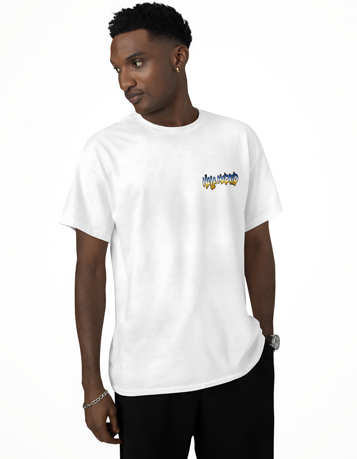 Real Madrid T-Shirt | Real Madrid Galácticos T-Shirt | Hala Madrid T-Shirt | Premium Quality Fan Apparel | GOAT Football Fan Apparel | Made from 100% Cotton