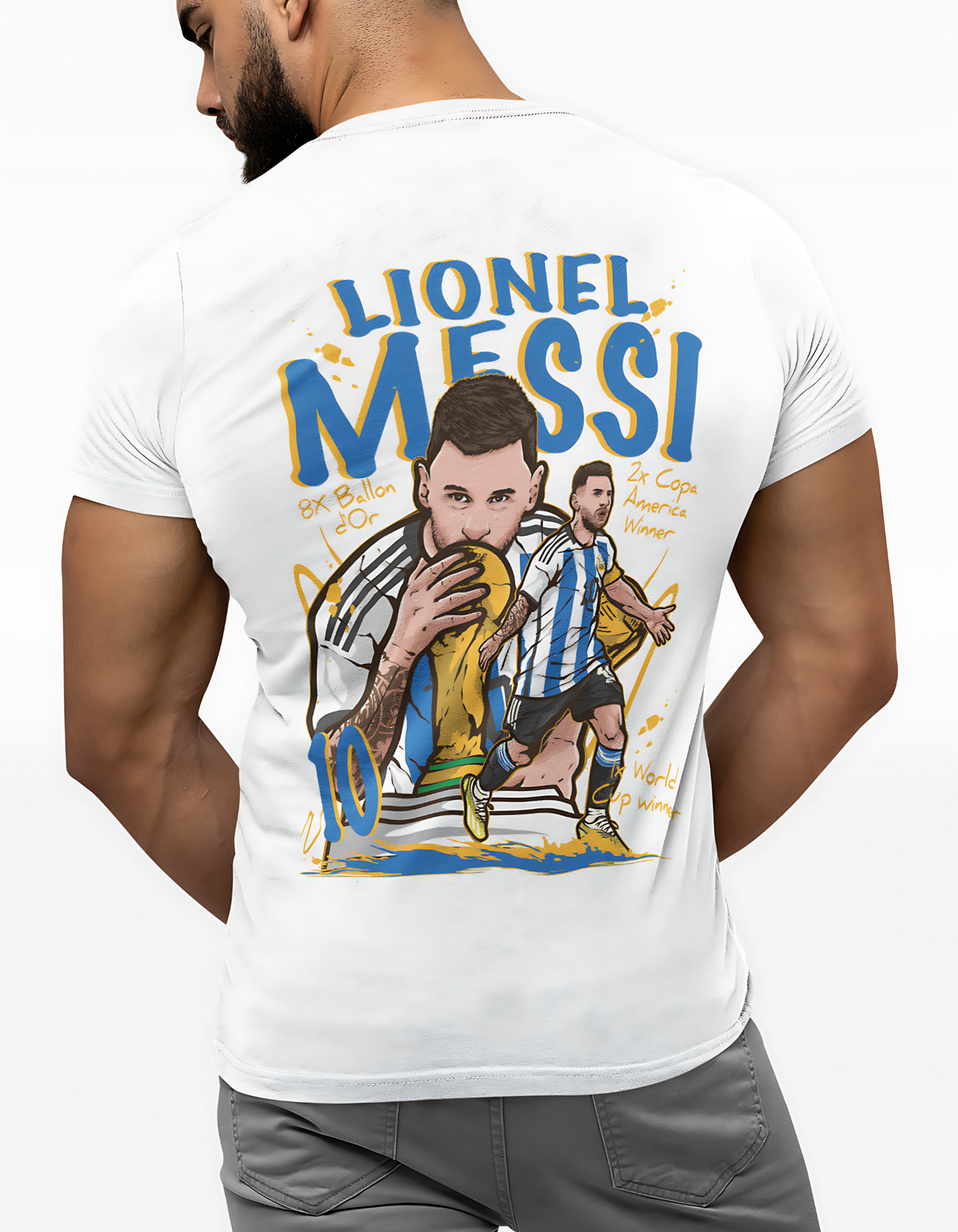 Lionel Messi T-Shirt | Messi La Pulga T-Shirt | Premium Quality Fan Apparel | GOAT Football Fan Apparel | Made from 100% Cotton