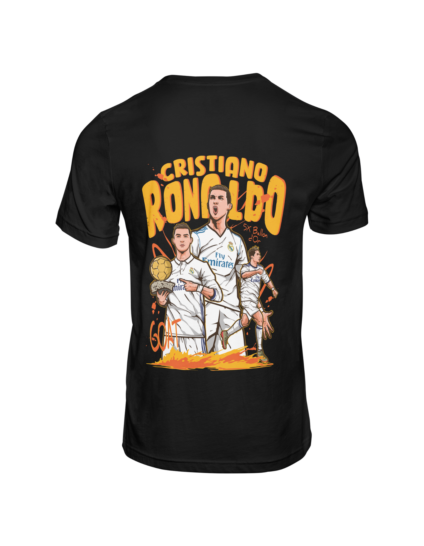 Cristiano Ronaldo T-Shirt | Ronaldo CR7 T-Shirt | Premium Quality Fan Apparel | GOAT Football Fan Apparel | Made from 100% Cotton