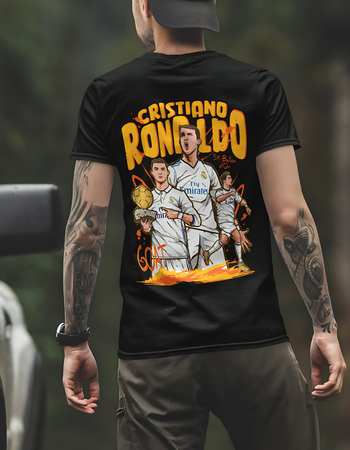 Cristiano Ronaldo T-Shirt | Ronaldo CR7 T-Shirt | Premium Quality Fan Apparel | GOAT Football Fan Apparel | Made from 100% Cotton