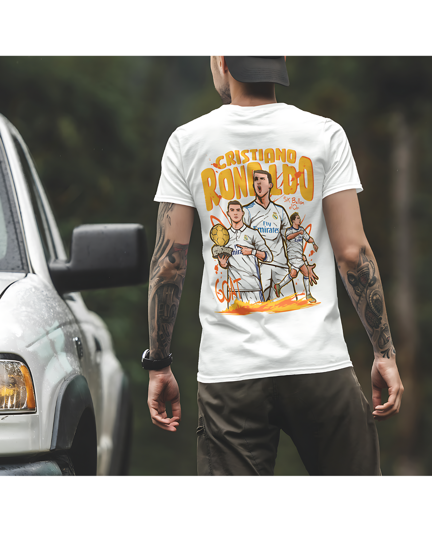 Cristiano Ronaldo T-Shirt | Ronaldo CR7 T-Shirt | Premium Quality Fan Apparel | GOAT Football Fan Apparel | Made from 100% Cotton