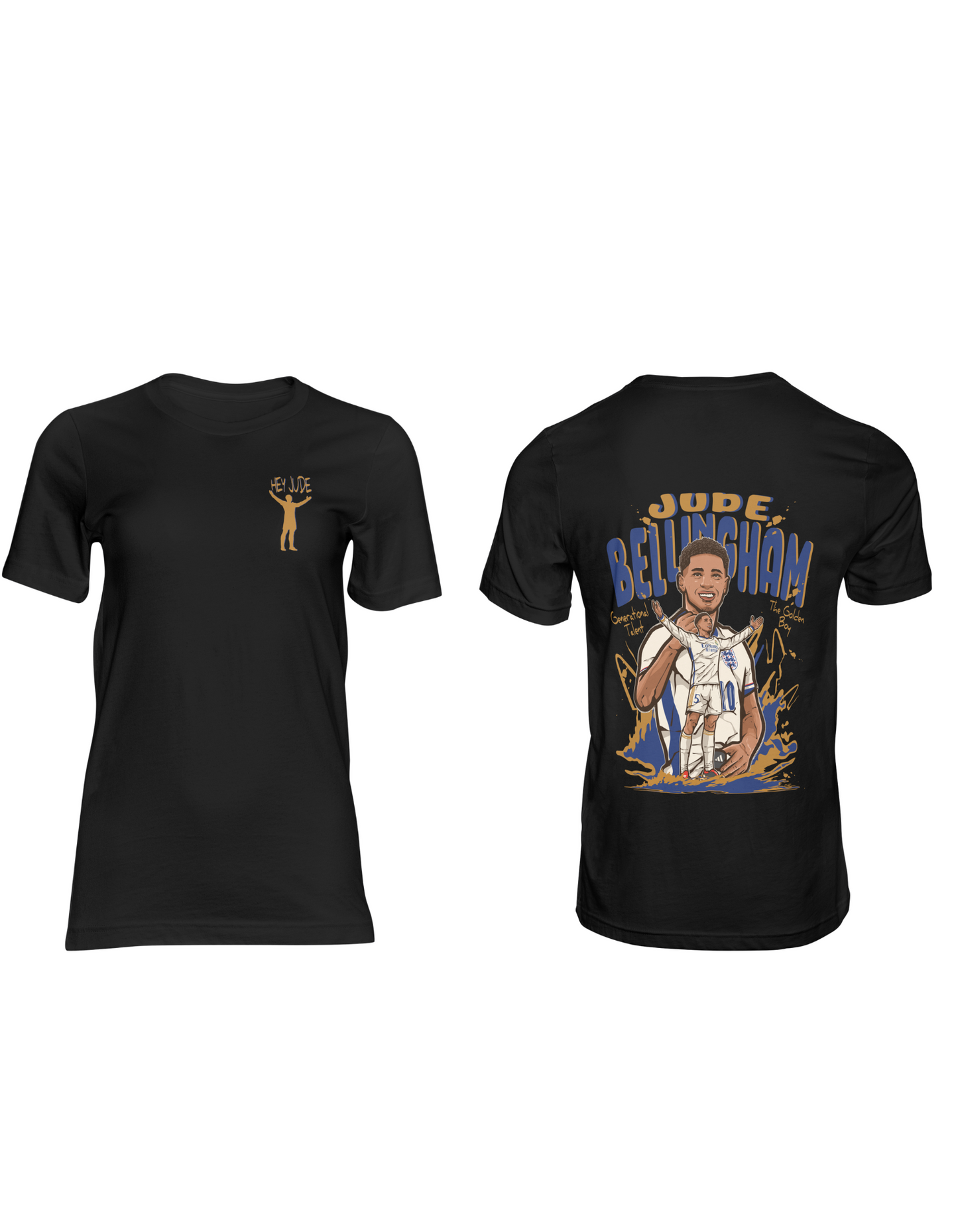 Jude Bellingham T-Shirt | Hey Jude T-Shirt | Premium Quality Fan Apparel | GOAT Football Fan Apparel | Made from 100% Cotton