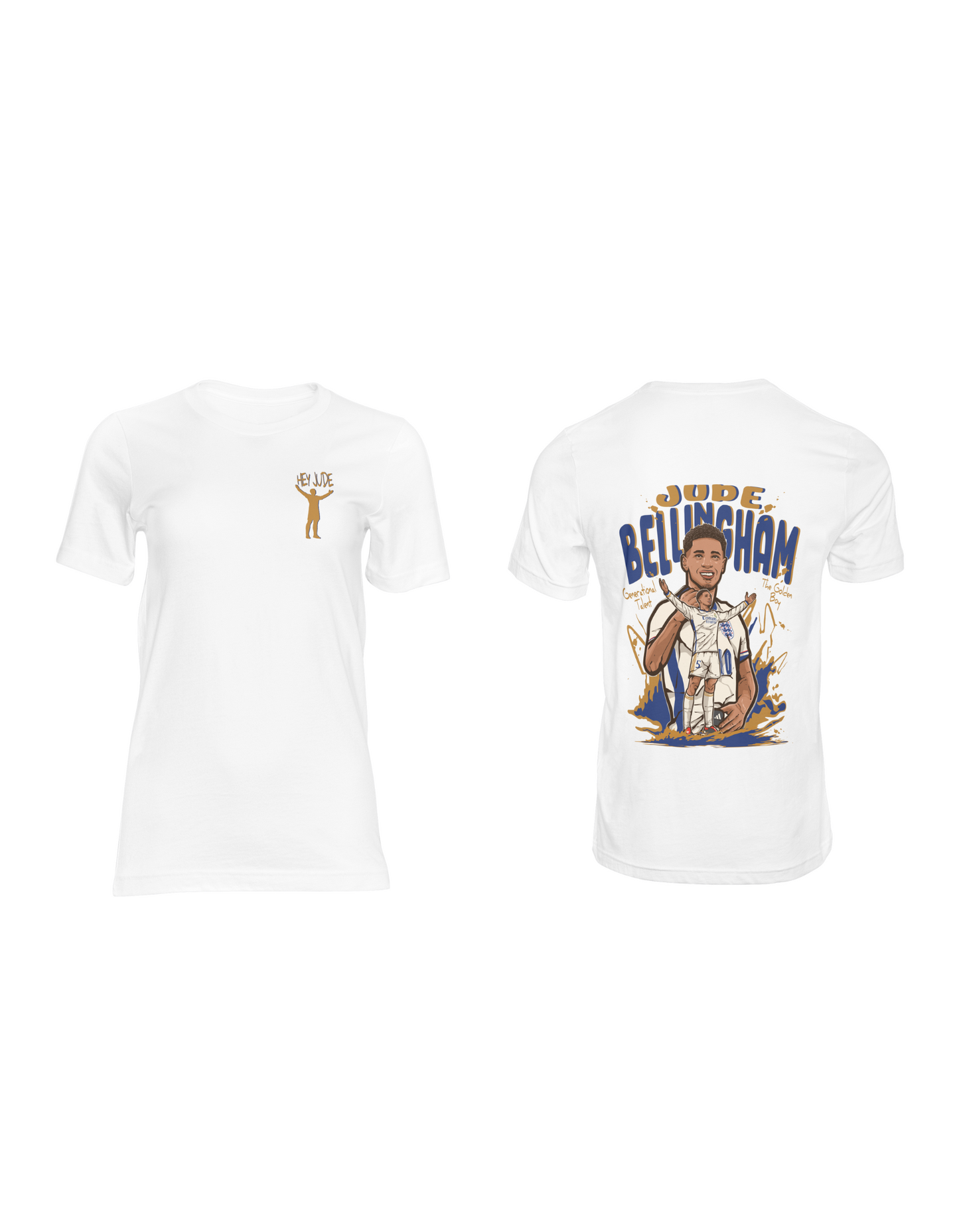 Jude Bellingham T-Shirt | Hey Jude T-Shirt | Premium Quality Fan Apparel | GOAT Football Fan Apparel | Made from 100% Cotton