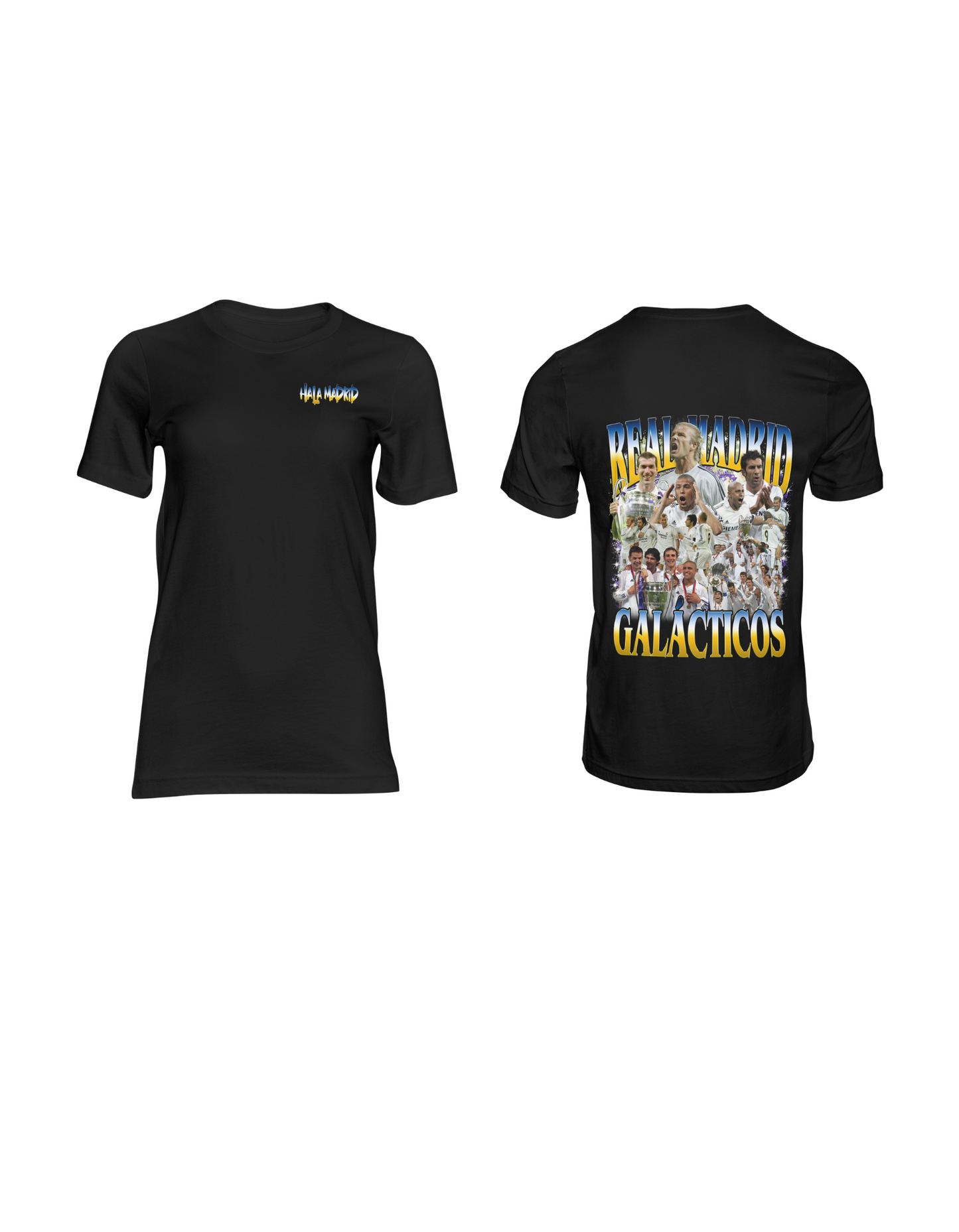 Real Madrid T-Shirt | Real Madrid Galácticos T-Shirt | Hala Madrid T-Shirt | Premium Quality Fan Apparel | GOAT Football Fan Apparel | Made from 100% Cotton