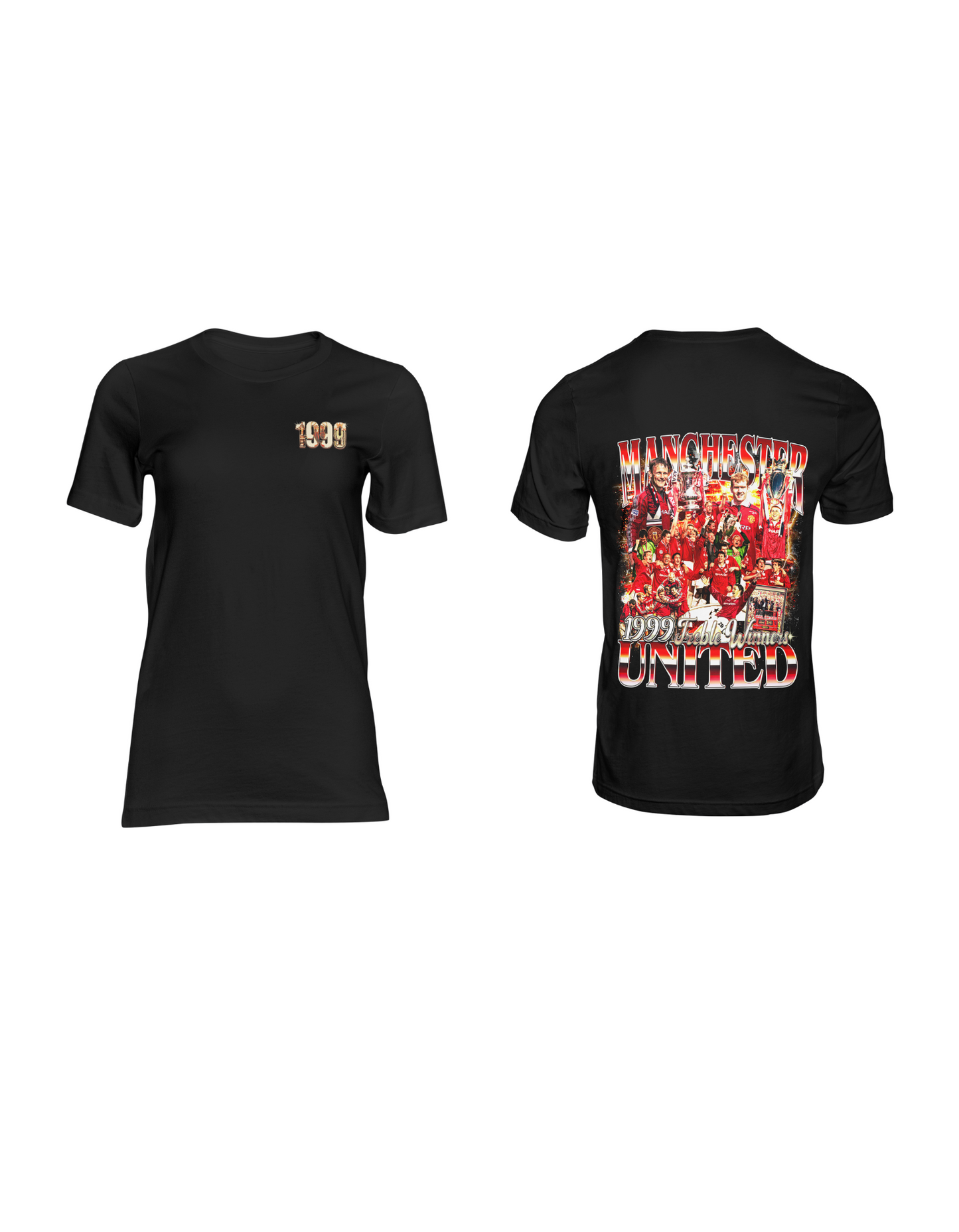 Manchester United T-Shirt | Red Devils T-Shirt | Manchester United Treble Winners T-Shirt | Premium Quality Fan Apparel | GOAT Football Fan Apparel | Made from 100% Cotton