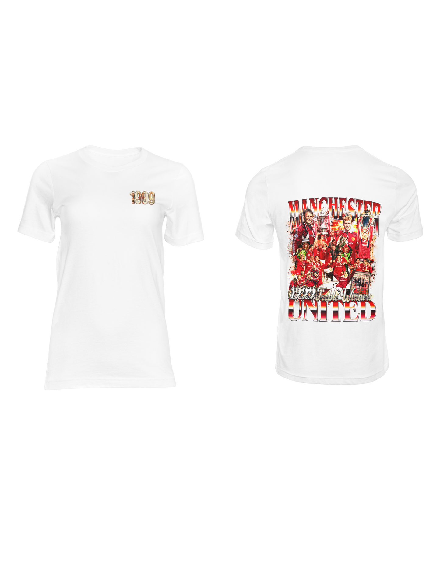 Manchester United T-Shirt | Red Devils T-Shirt | Manchester United Treble Winners T-Shirt | Premium Quality Fan Apparel | GOAT Football Fan Apparel | Made from 100% Cotton