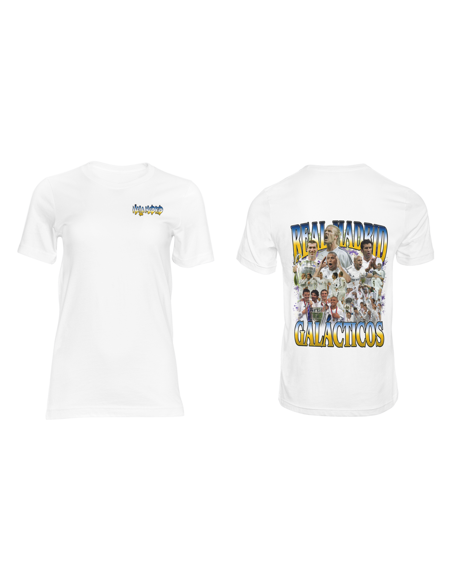 Real Madrid T-Shirt | Real Madrid Galácticos T-Shirt | Hala Madrid T-Shirt | Premium Quality Fan Apparel | GOAT Football Fan Apparel | Made from 100% Cotton