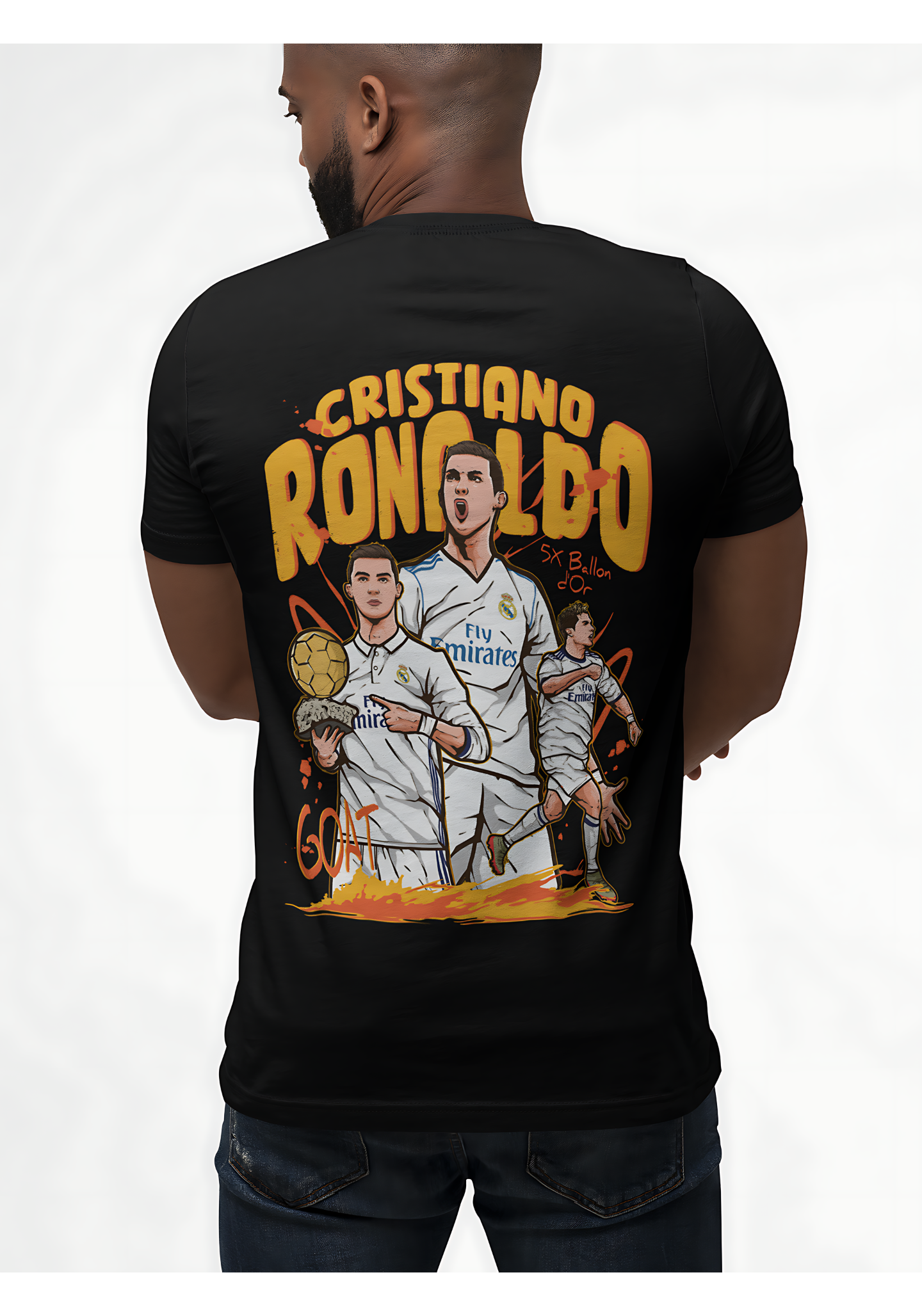 Cristiano Ronaldo T-Shirt | Ronaldo CR7 T-Shirt | Premium Quality Fan Apparel | GOAT Football Fan Apparel | Made from 100% Cotton