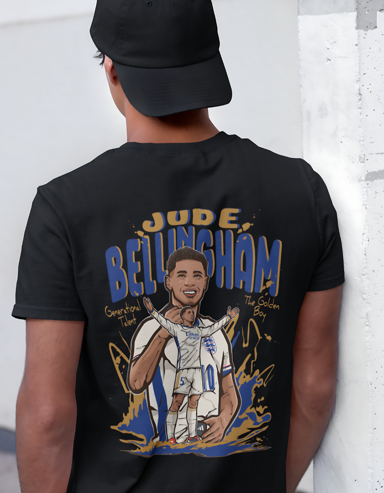 Jude Bellingham T-Shirt | Hey Jude T-Shirt | Premium Quality Fan Apparel | GOAT Football Fan Apparel | Made from 100% Cotton | Black T-Shirt